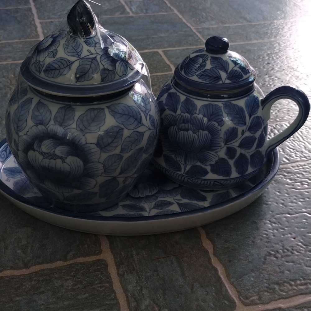Hand painted tea set!
